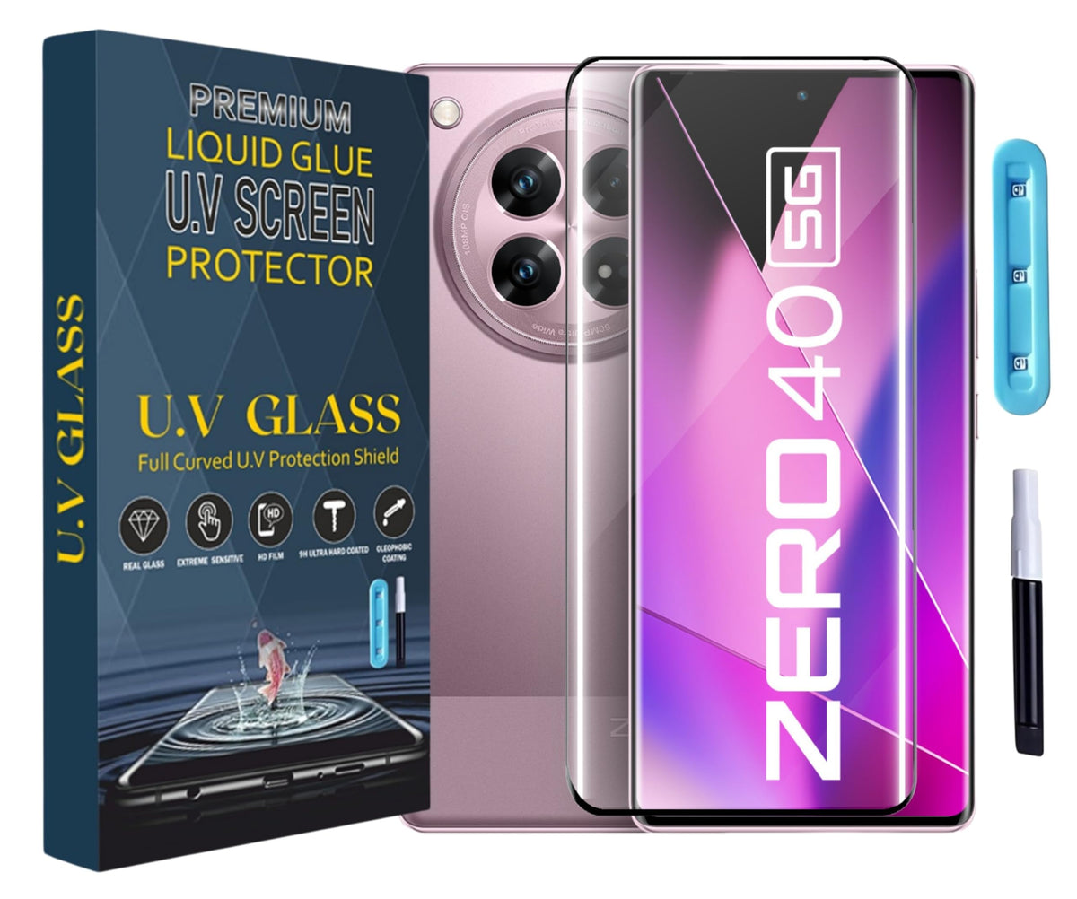 UV Tempered Glass Screen Protector for Infinix Zero 40 5G – Full Glue Nano Liquid UV Glass Screen Guard