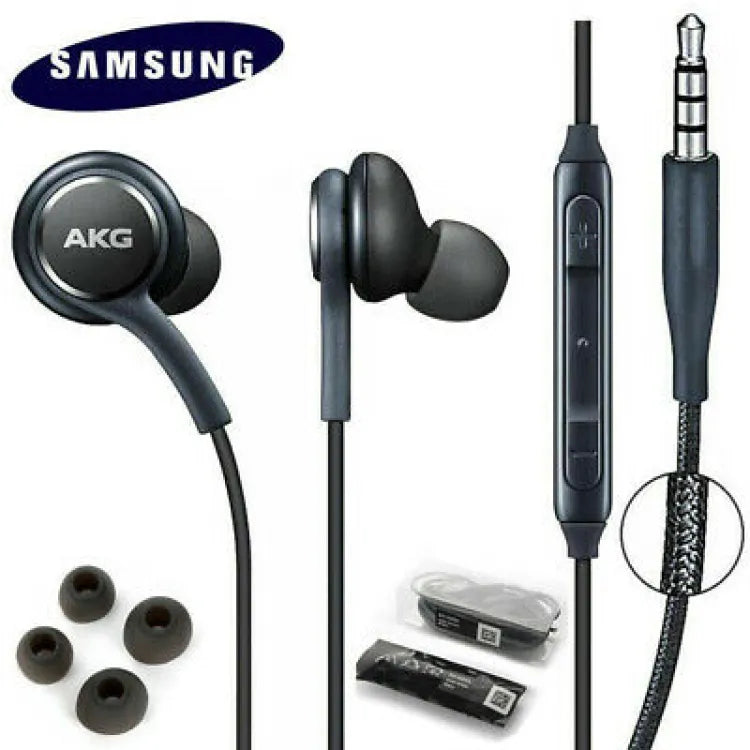 Original AKG Handsfree Earphones for Samsung – High Quality Stereo Sound, Deep Bass & Built-in Microphone | Wired Headphones