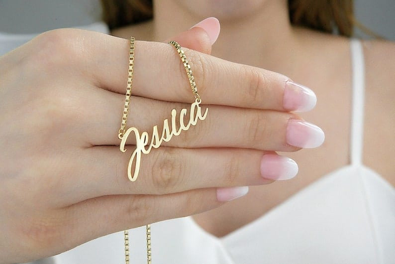 Customized Name Necklace for Men & Women – Personalized Name Locket | Unique Gift for Couples | Gearzone Fashion Jewellery