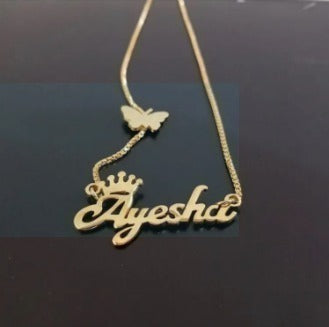 Personalized Name Necklace – Custom Name Locket for Women & Men