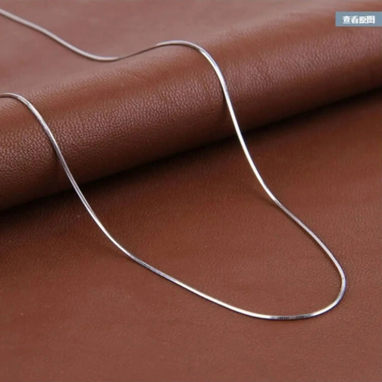 Silver Thin Snake Chain Necklace for Men & Women | Unisex Casual Chain