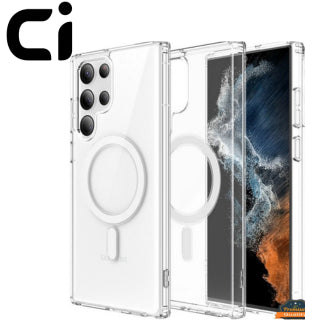 Caseit Clear MagSafe Jelly Case for Samsung Galaxy S24 Ultra, S24, S23 Ultra, S23, S23 FE, S23 Plus, S22 Ultra, S22 Plus, S22, A06, A16, A26, A36, A55 & A56 – Transparent Magnetic Shockproof Protective Phone Cover