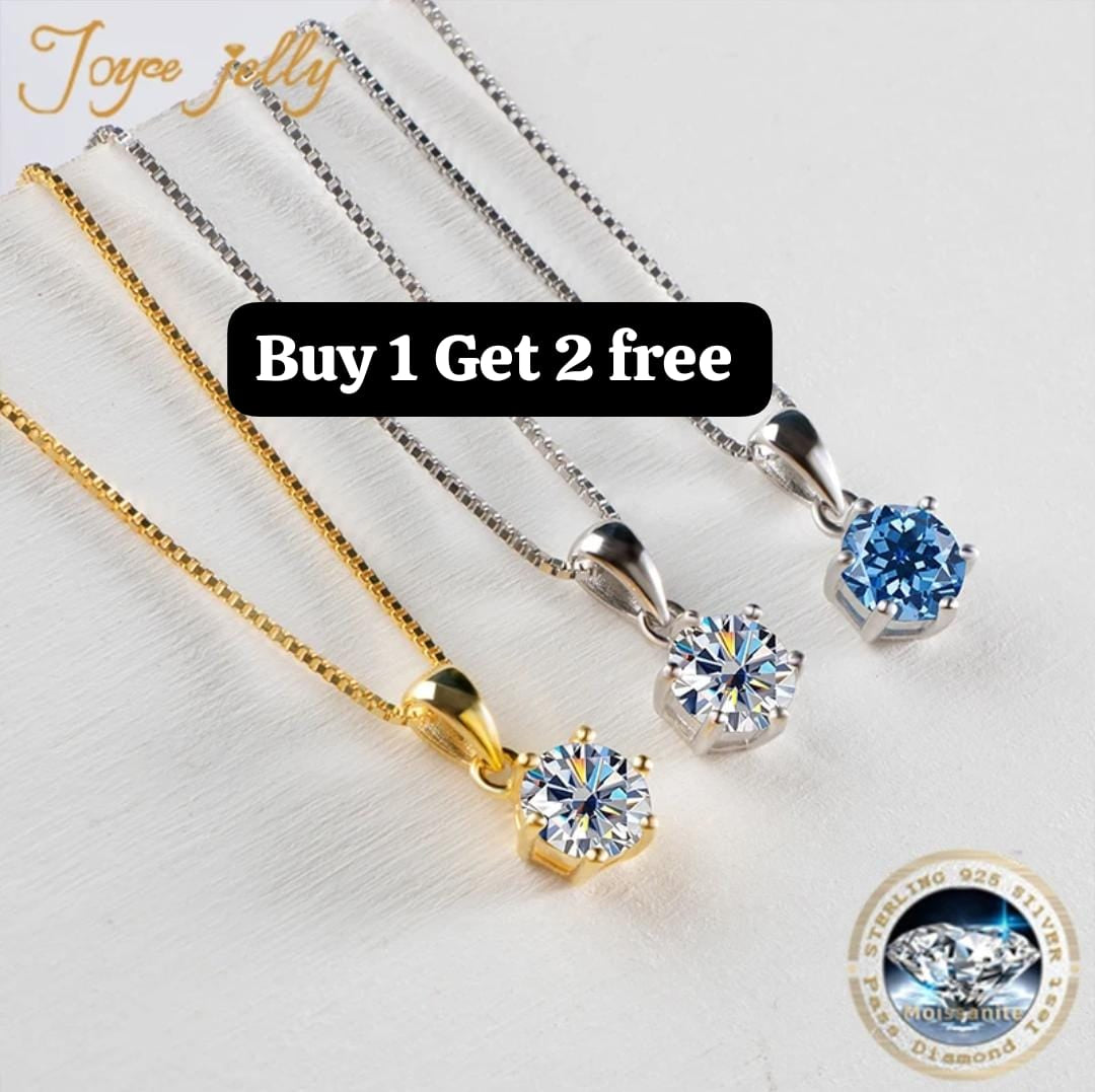 Silver & Golden Pendant Chain Necklace for Women & Girls