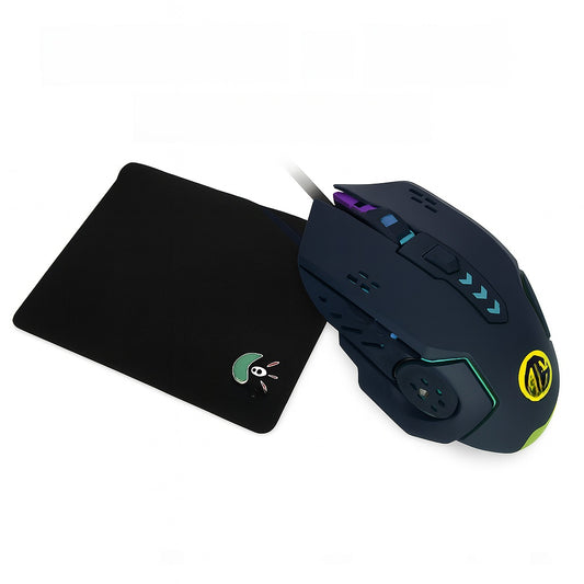 6-Button RGB Gaming Mouse with Side Buttons – USB Wired Mouse for PC & Laptop