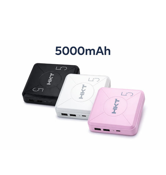 5000 mAh-Portable Power Bank, Usb Port,Input and Output Fast Charge