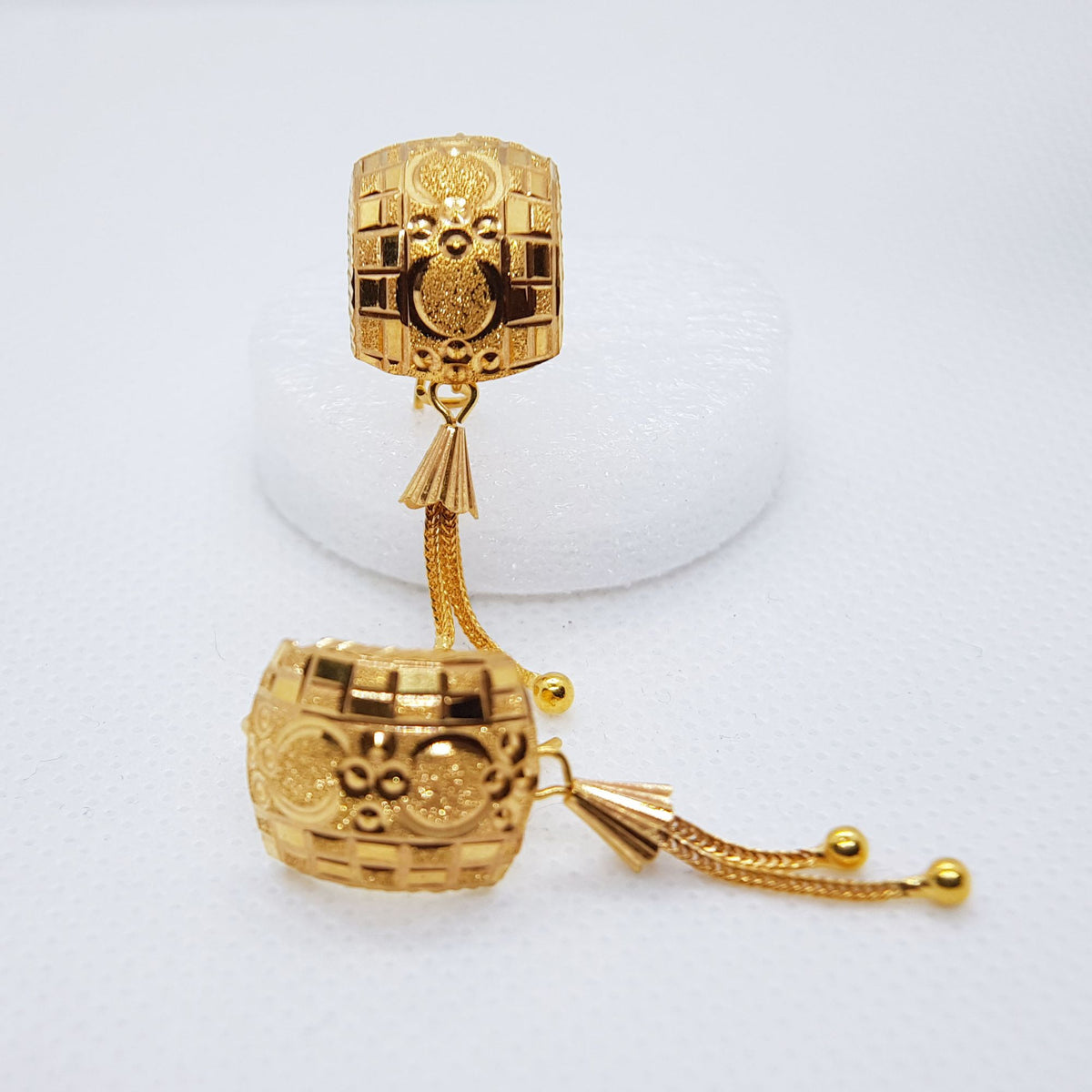 Gold-Plated Jhumka Drop Earrings for Women & Girls – Elegant Traditional Jewellery