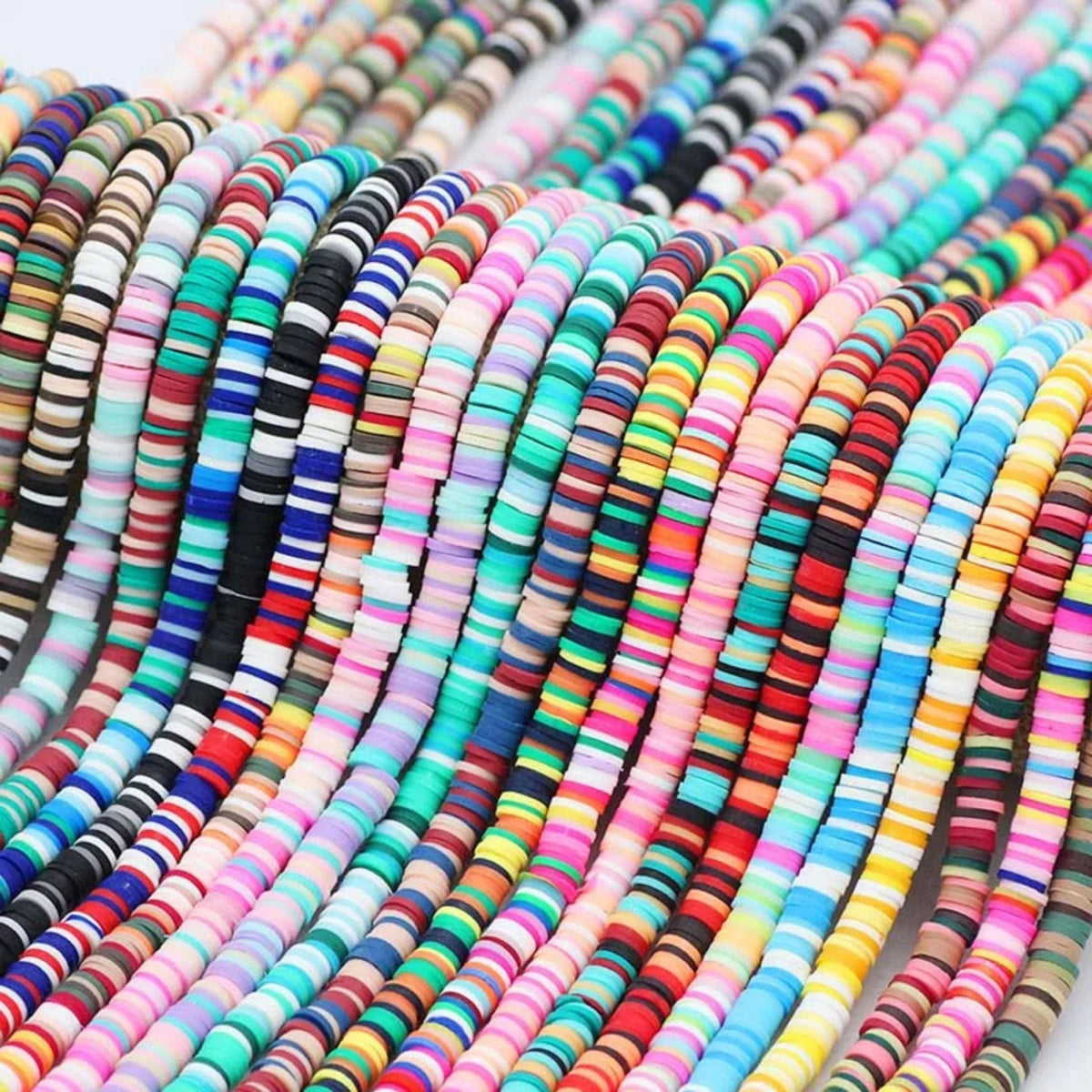 Multicolor Clay Rings for Jewelry Making – 250/500/1000/5000 Pcs Bracelet & Bead Making Supplies