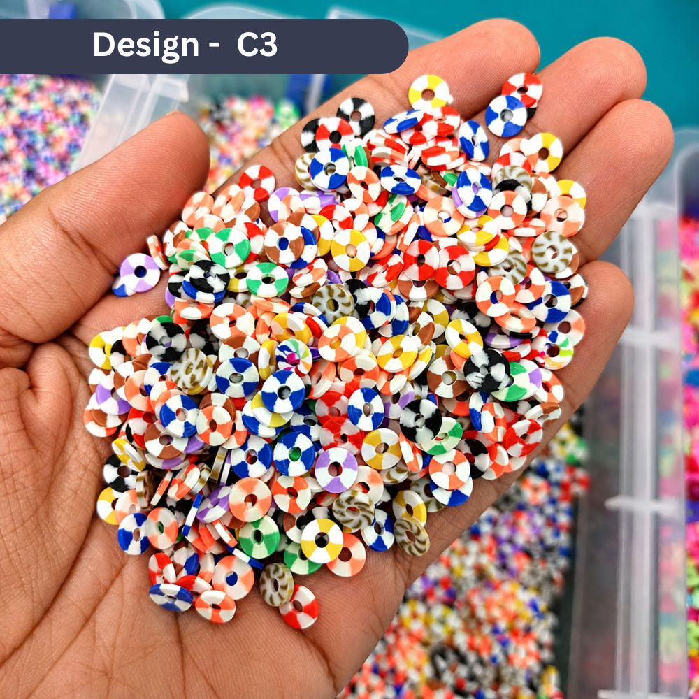 Multicolor Clay Rings for Jewelry Making – 250/500/1000/5000 Pcs Bracelet & Bead Making Supplies