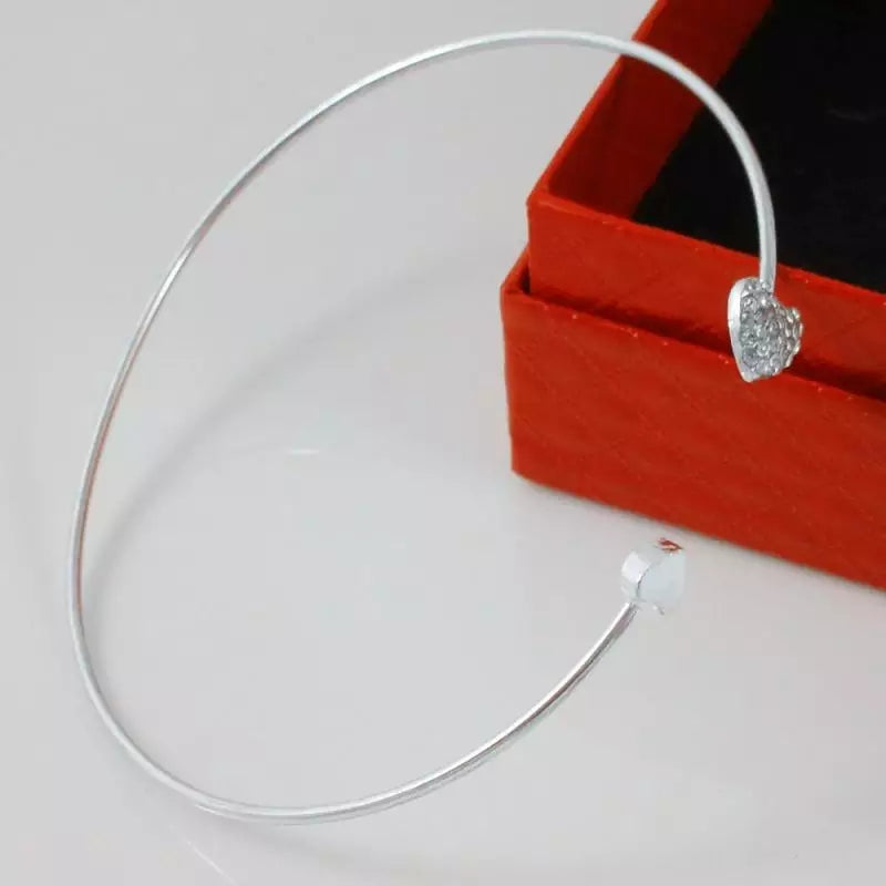 Double Heart Adjustable Bracelet for Girls & Women – Elegant Golden Color Fashion Jewelry