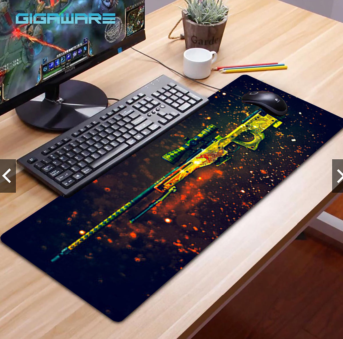 XL Large Gaming Mouse Pad – Waterproof Anti-Slip Desk Mat for PC & Laptop