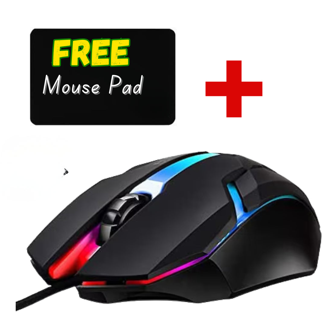Panorama 3-in-1 RGB Gaming Combo | Backlit Keyboard, Gaming Mouse & Mouse Pad | 104-Key Wired Keyboard Set for PC & Laptop
