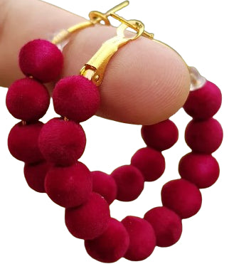 Multi-Ball Jhumki Hoop Earrings – Elegant & Trendy Traditional Jewellery for Women & Girls