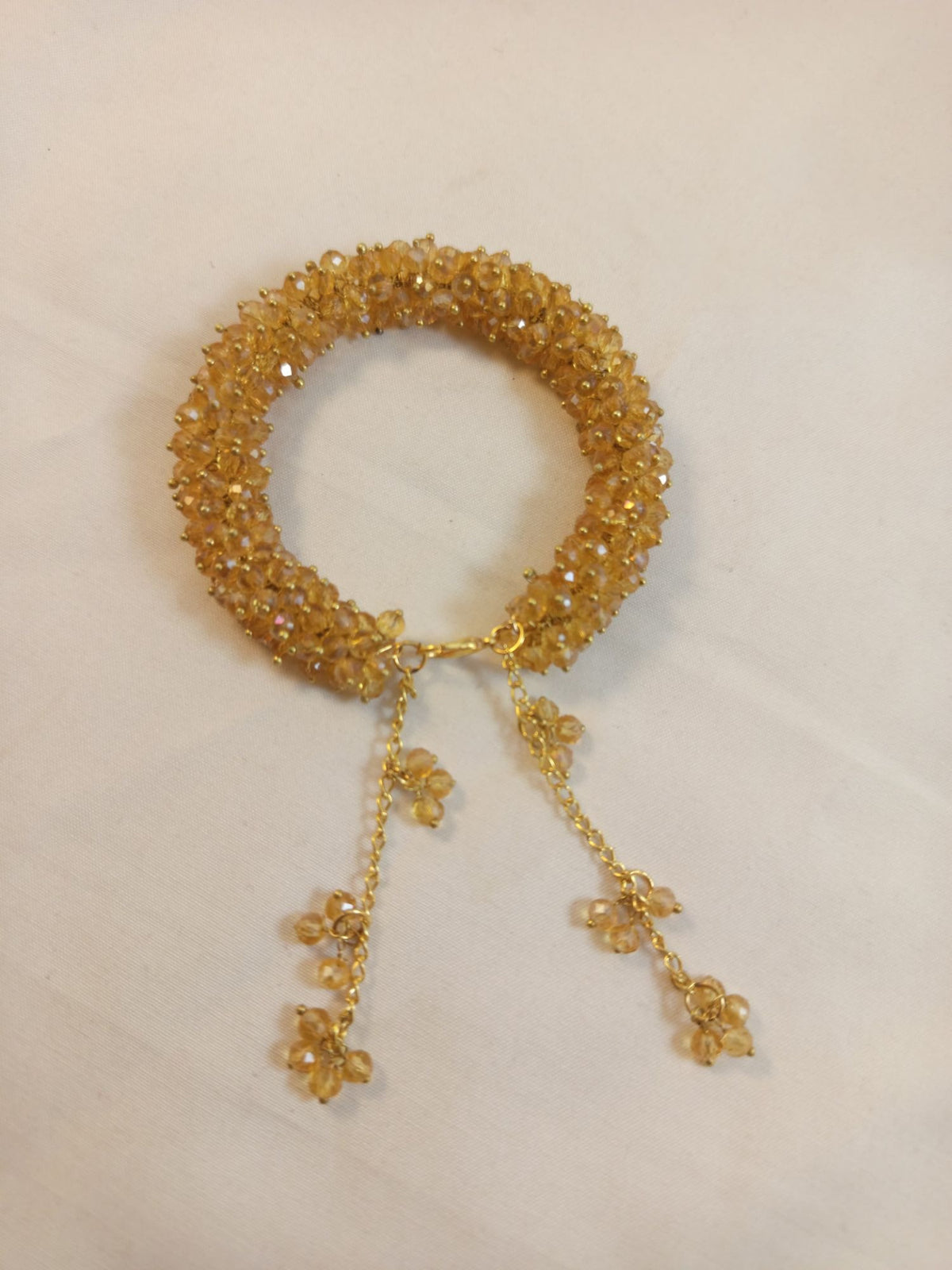 Crystal Beads Gajra Bracelet for Women & Girls | Festive Jewellery