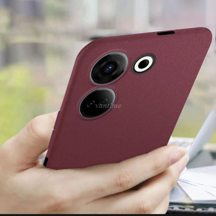 Tecno Camon 20 & Camon 20 Pro Soft Sandstone Matte Case – Slim Protective Back Cover