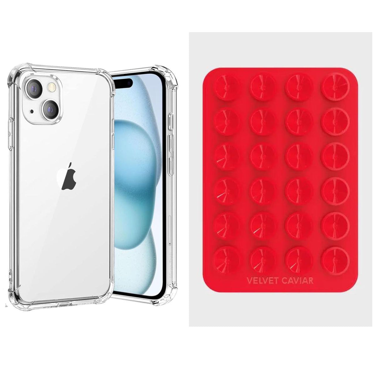 Premium Shockproof Jelly Case with Silicone Suction Pad & Phone Holder for iPhone 16 Pro Max, 16 Pro, 16, 15 Pro Max, 15 Pro, 15, 14 Pro Max, 14 Pro, 14, 13 Pro Max, 13 Pro, 13, 12 Pro Max, 12 Pro, 12, 11 Pro Max, 11 Pro, 11, XS Max, X/XS