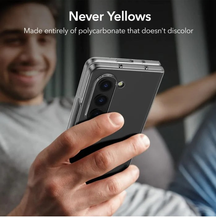 Transparent Hard PC Protective Case for Samsung Galaxy Z Fold 3 / Fold 4 / Fold 5 / Fold 6 / Fold 7 / Fold 8 / Fold 8 Ultra – Clear Shockproof Protective Phone Cover