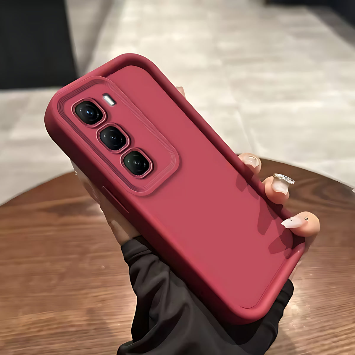 Sixonic Candy Silicone Case for Infinix Hot 60 Series – Shockproof Soft TPU Back Cover with Camera Lens Protection