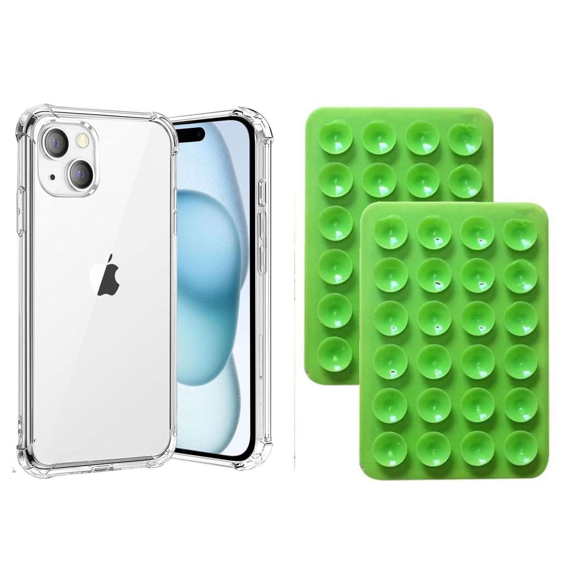 Premium Shockproof Jelly Case with Silicone Suction Pad & Phone Holder for iPhone 16 Pro Max, 16 Pro, 16, 15 Pro Max, 15 Pro, 15, 14 Pro Max, 14 Pro, 14, 13 Pro Max, 13 Pro, 13, 12 Pro Max, 12 Pro, 12, 11 Pro Max, 11 Pro, 11, XS Max, X/XS