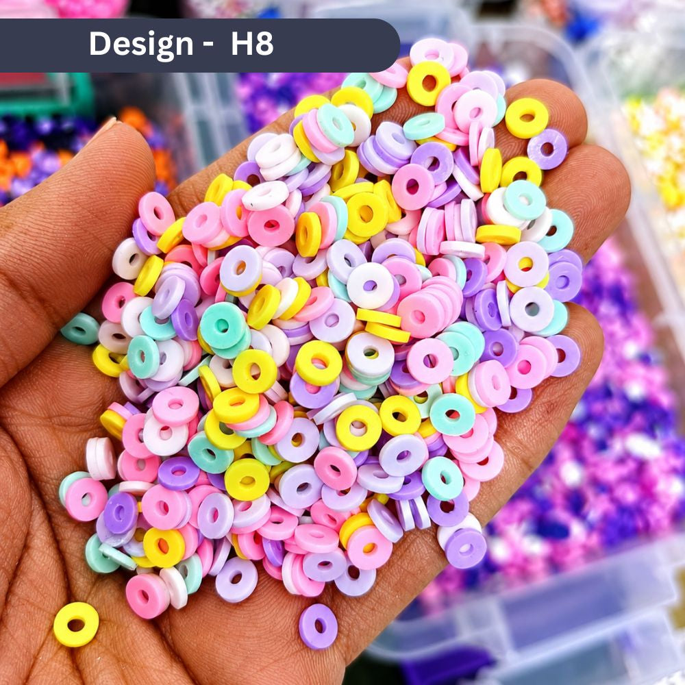 Multicolor Clay Rings for Jewelry Making – 250/500/1000/5000 Pcs Bracelet & Bead Making Supplies