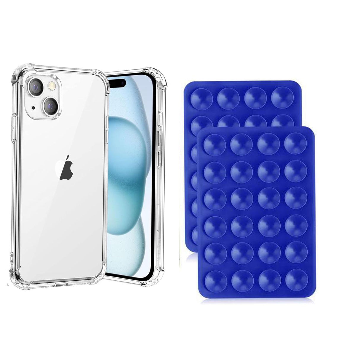 Premium Shockproof Jelly Case with Silicone Suction Pad & Phone Holder for iPhone 16 Pro Max, 16 Pro, 16, 15 Pro Max, 15 Pro, 15, 14 Pro Max, 14 Pro, 14, 13 Pro Max, 13 Pro, 13, 12 Pro Max, 12 Pro, 12, 11 Pro Max, 11 Pro, 11, XS Max, X/XS