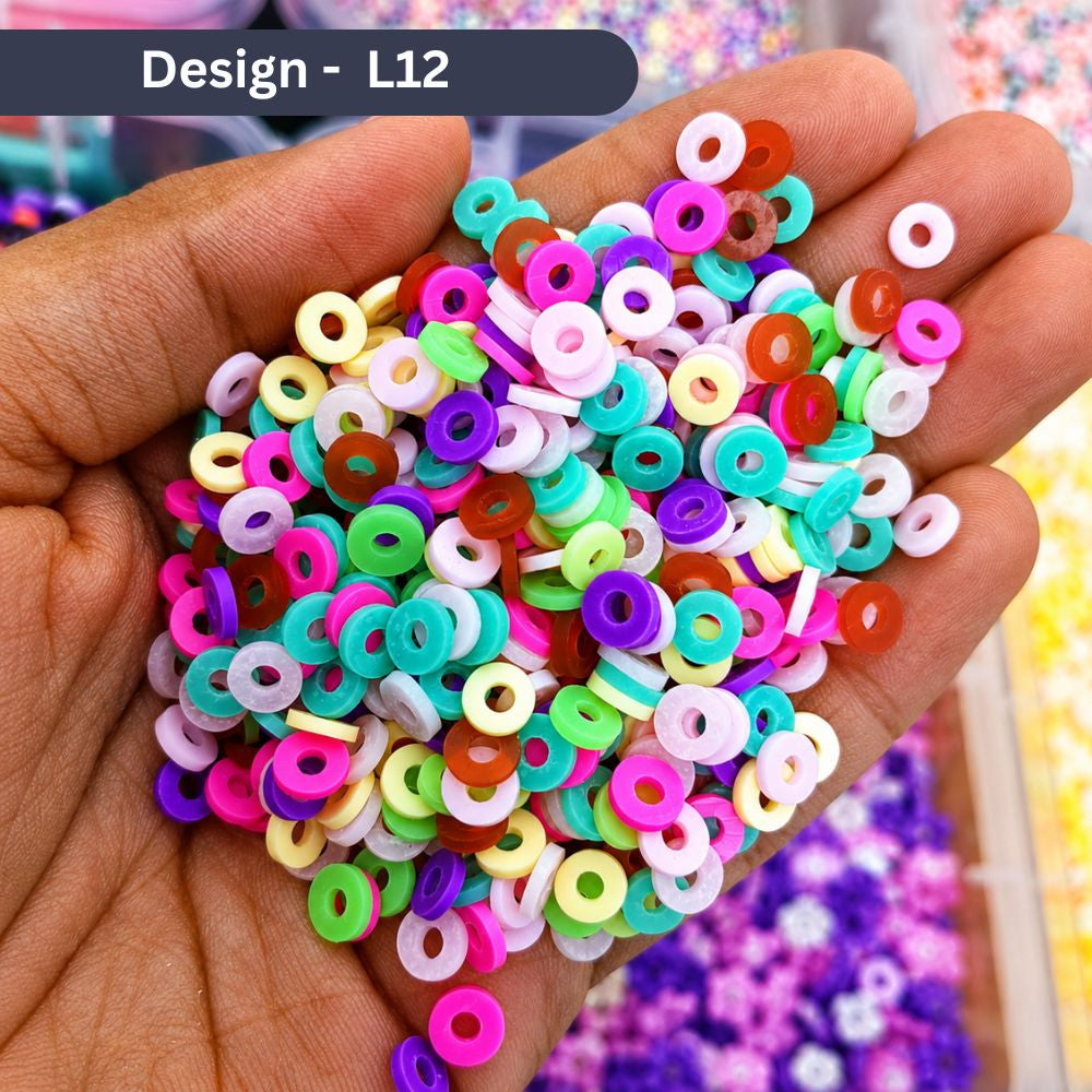 Multicolor Clay Rings for Jewelry Making – 250/500/1000/5000 Pcs Bracelet & Bead Making Supplies