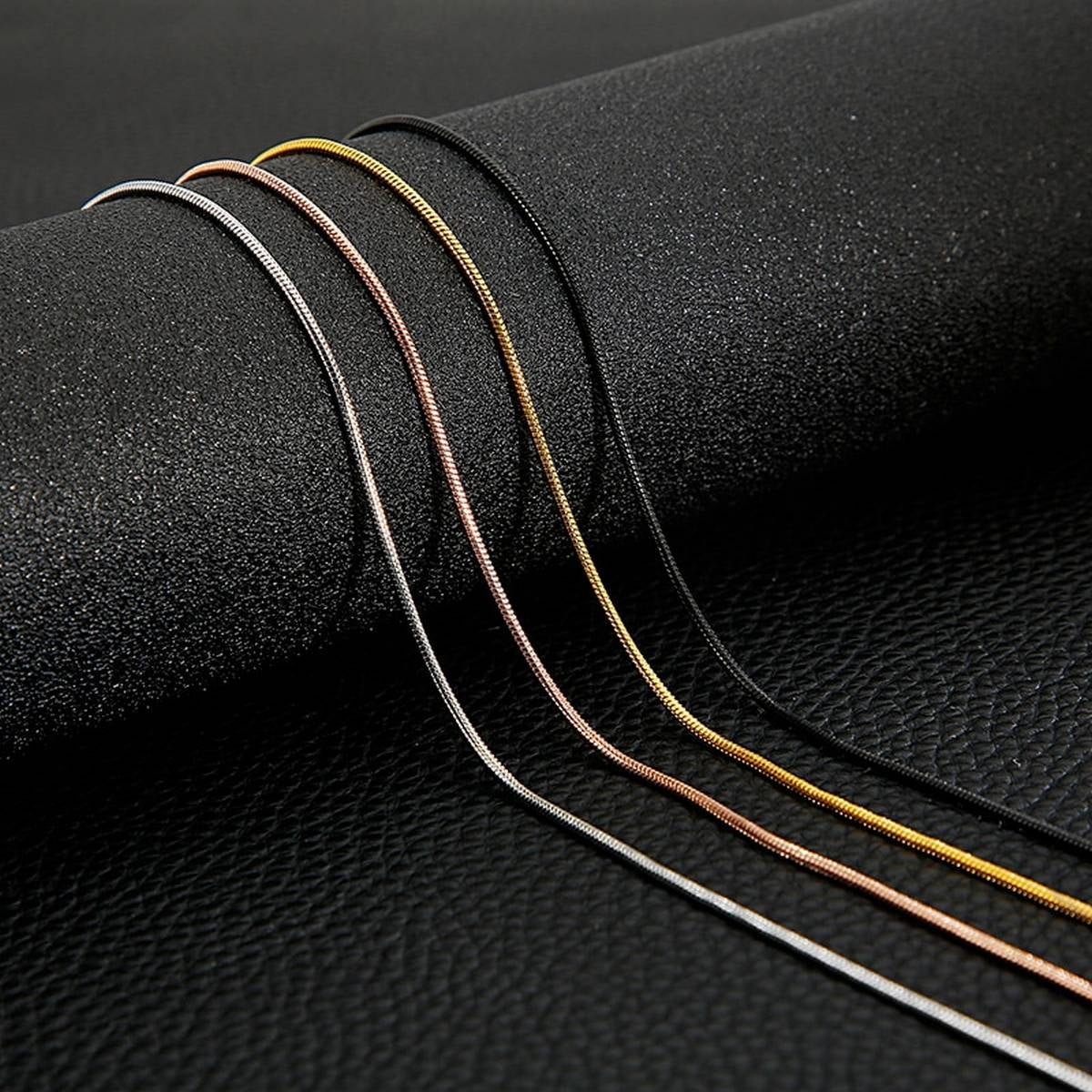 Stainless Steel Snake Chain Necklace for Women & Girls – Gold & Silver Fashion Choker