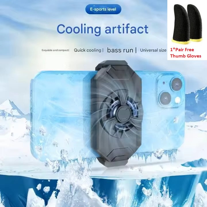 Universal Mobile Phone Gaming Cooler – Fast Cooling Fan for PUBG & Free Fire