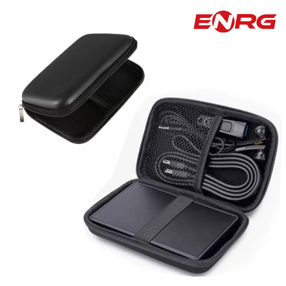 External Hard Drive Case Portable HDD SSD Storage Pouch with Memory Card Holder