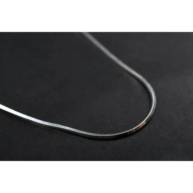 Silver Thin Snake Chain Necklace for Men & Women | Unisex Casual Chain