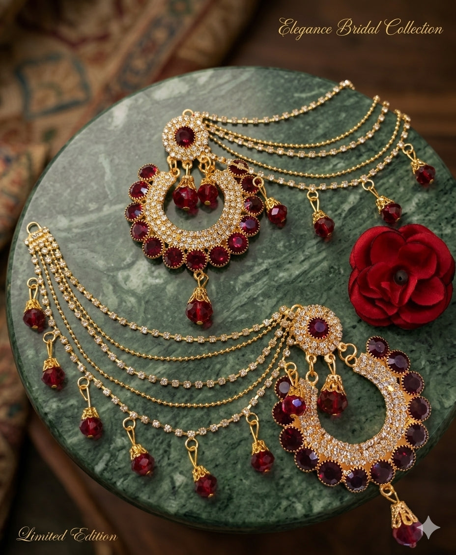 Jewellery Collection For beautyfull girls Ear Rings With Sahara Bahubali Jhumki long lasting polish with white Pearl7