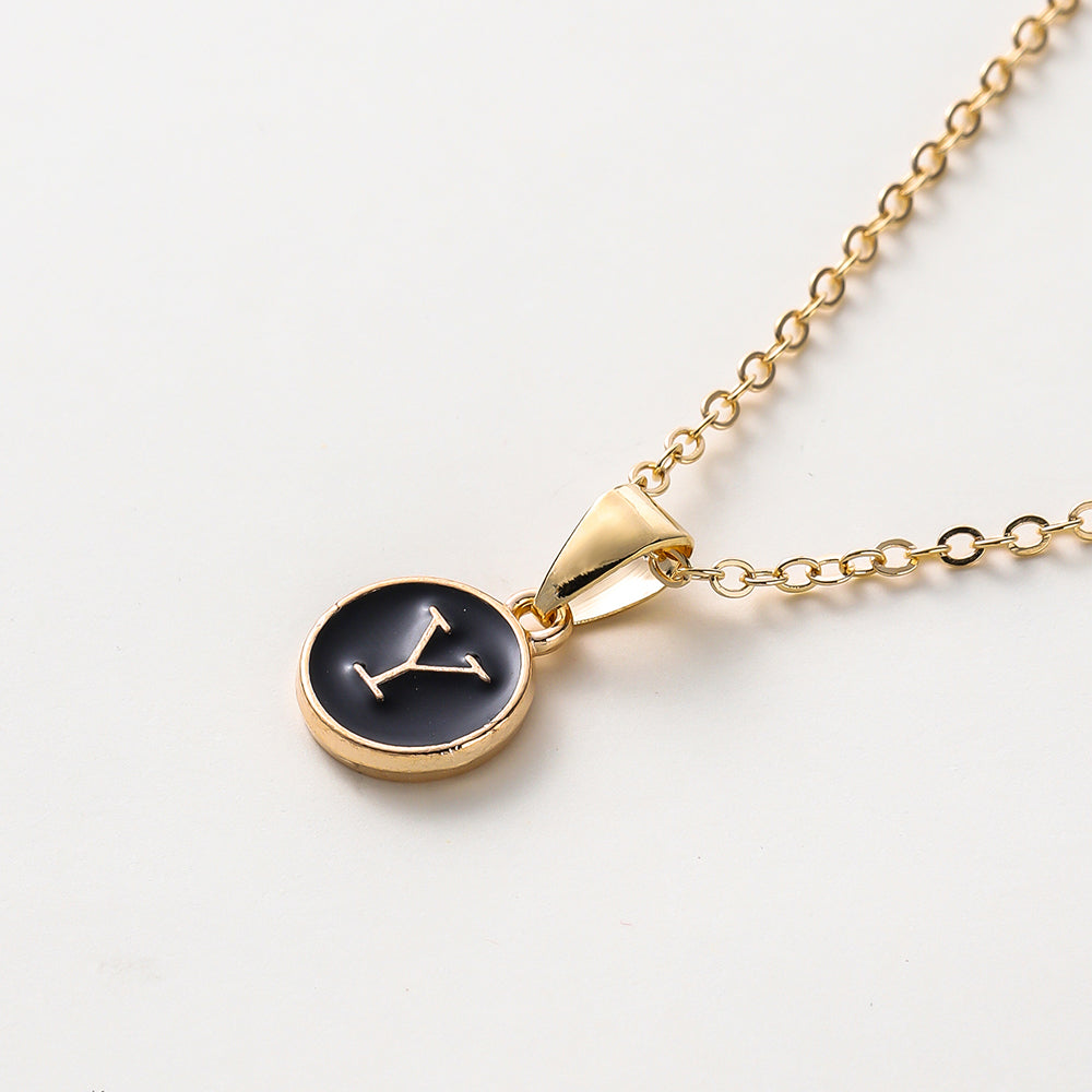 A to Z Alphabet Necklace for Men & Women | Initial Pendant Name Jewelry Gift