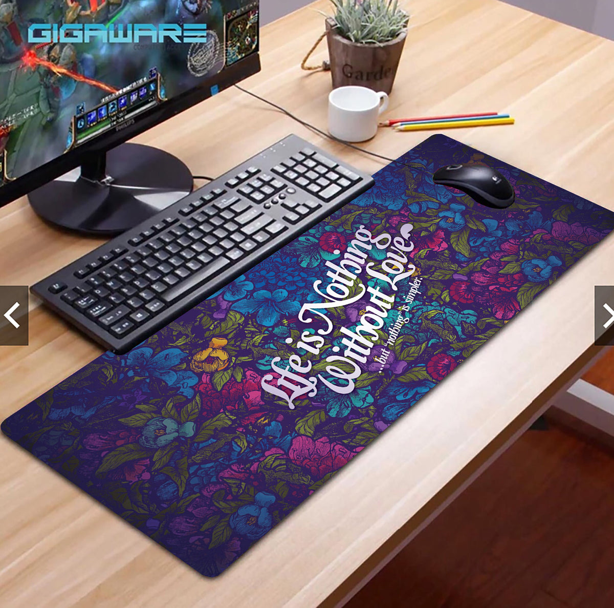 XL Large Gaming Mouse Pad – Waterproof Anti-Slip Desk Mat for PC & Laptop