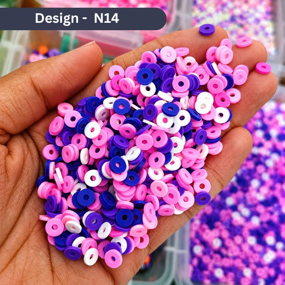Multicolor Clay Rings for Jewelry Making – 250/500/1000/5000 Pcs Bracelet & Bead Making Supplies
