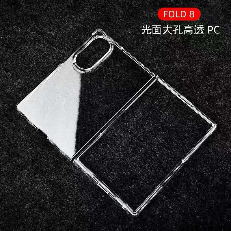 Transparent Hard PC Protective Case for Samsung Galaxy Z Fold 3 / Fold 4 / Fold 5 / Fold 6 / Fold 7 / Fold 8 / Fold 8 Ultra – Clear Shockproof Protective Phone Cover