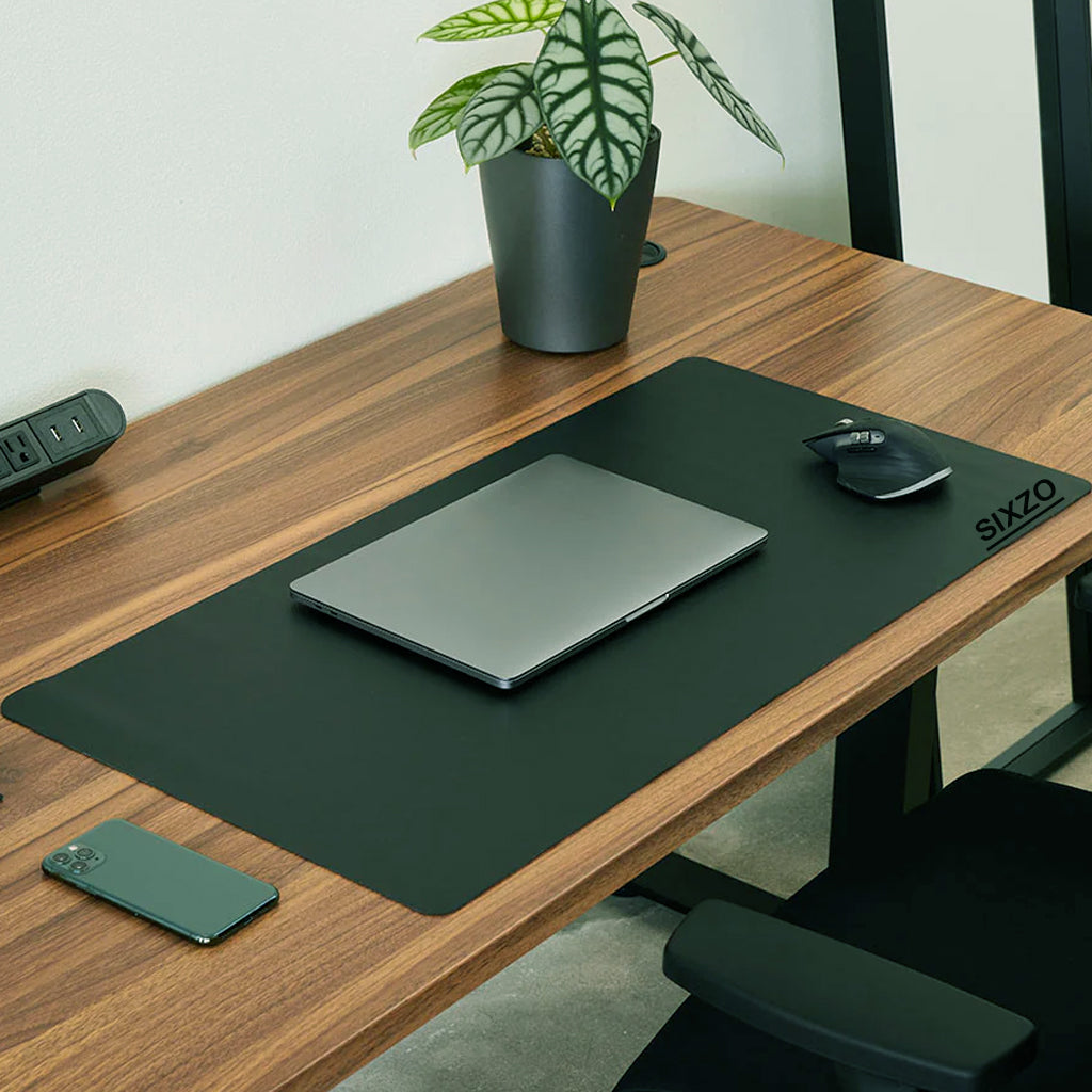 PU Leather Desk Mat Waterproof Office Table Pad for Laptop, Keyboard & Mouse