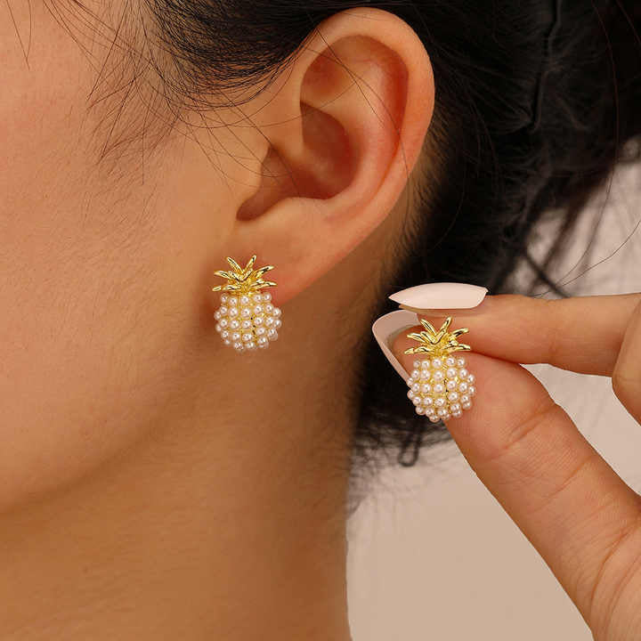 Korean-Style Gold Earrings for Girls & Women – Trendy Fashion Jewellery