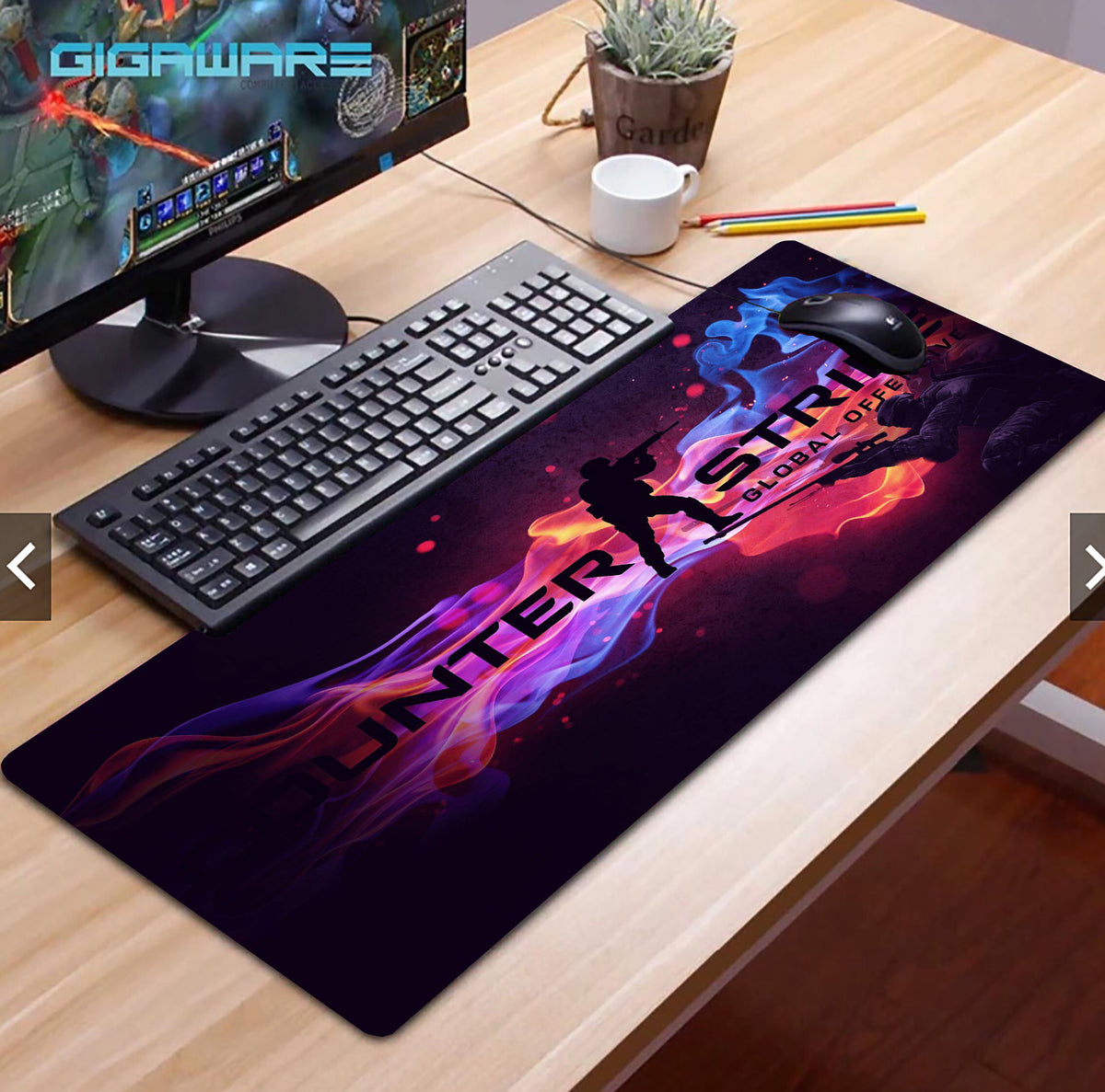 XL Large Gaming Mouse Pad – Waterproof Anti-Slip Desk Mat for PC & Laptop