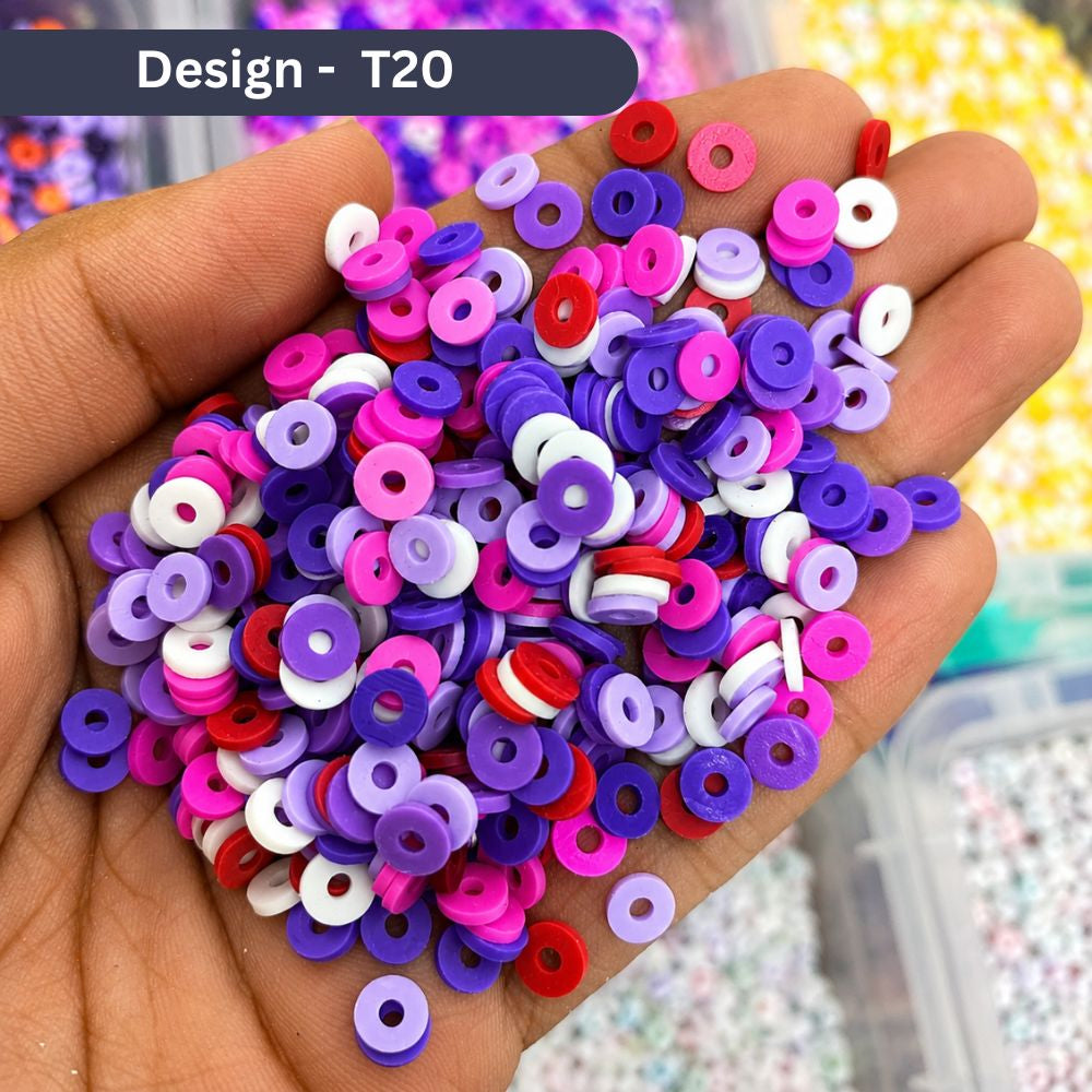 Multicolor Clay Rings for Jewelry Making – 250/500/1000/5000 Pcs Bracelet & Bead Making Supplies