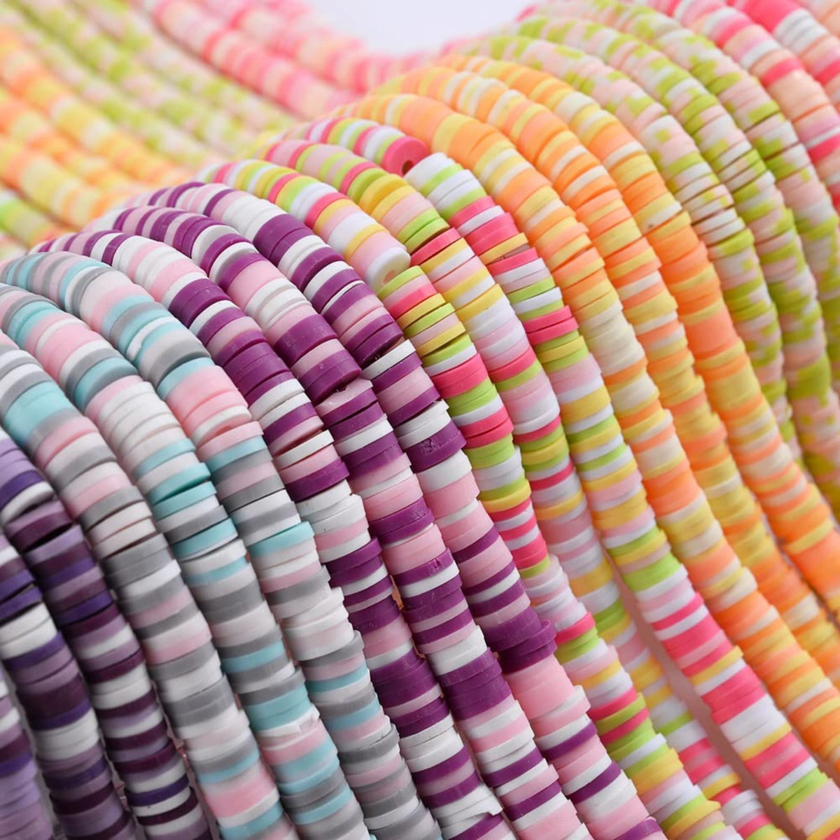 Multicolor Clay Rings for Jewelry Making – 250/500/1000/5000 Pcs Bracelet & Bead Making Supplies