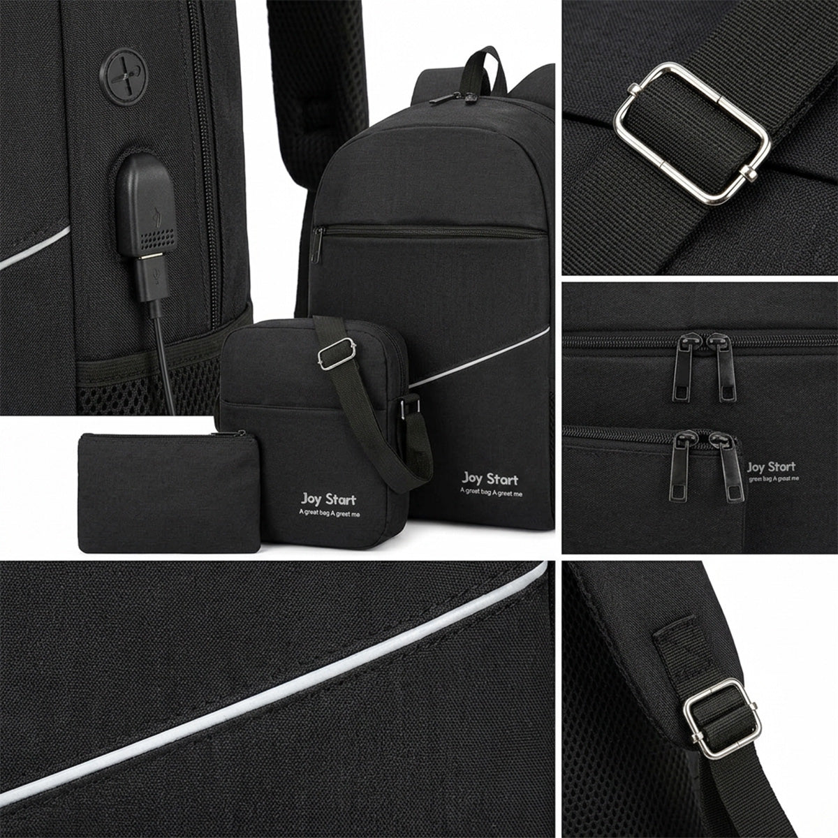 Waterproof Laptop Backpack with USB Charging Port – Stylish Travel & Office Bag