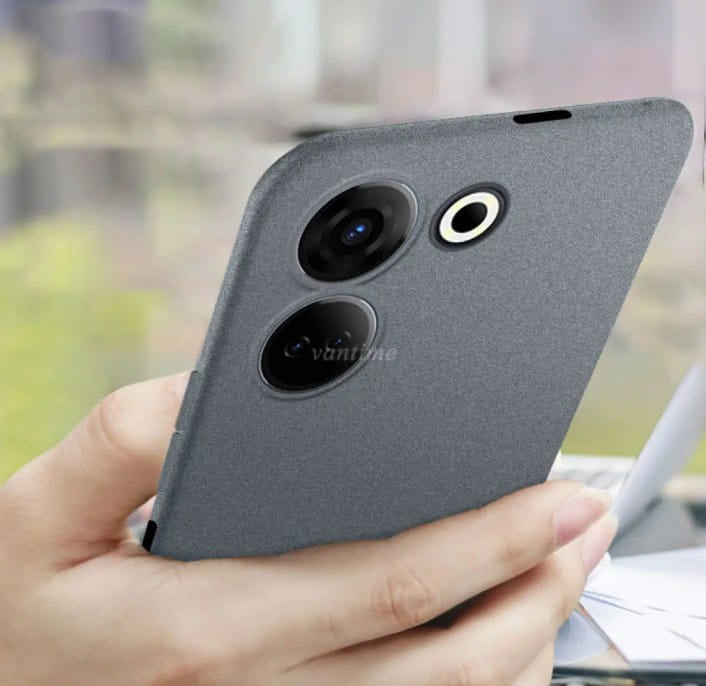 Tecno Camon 20 & Camon 20 Pro Soft Sandstone Matte Case – Slim Protective Back Cover