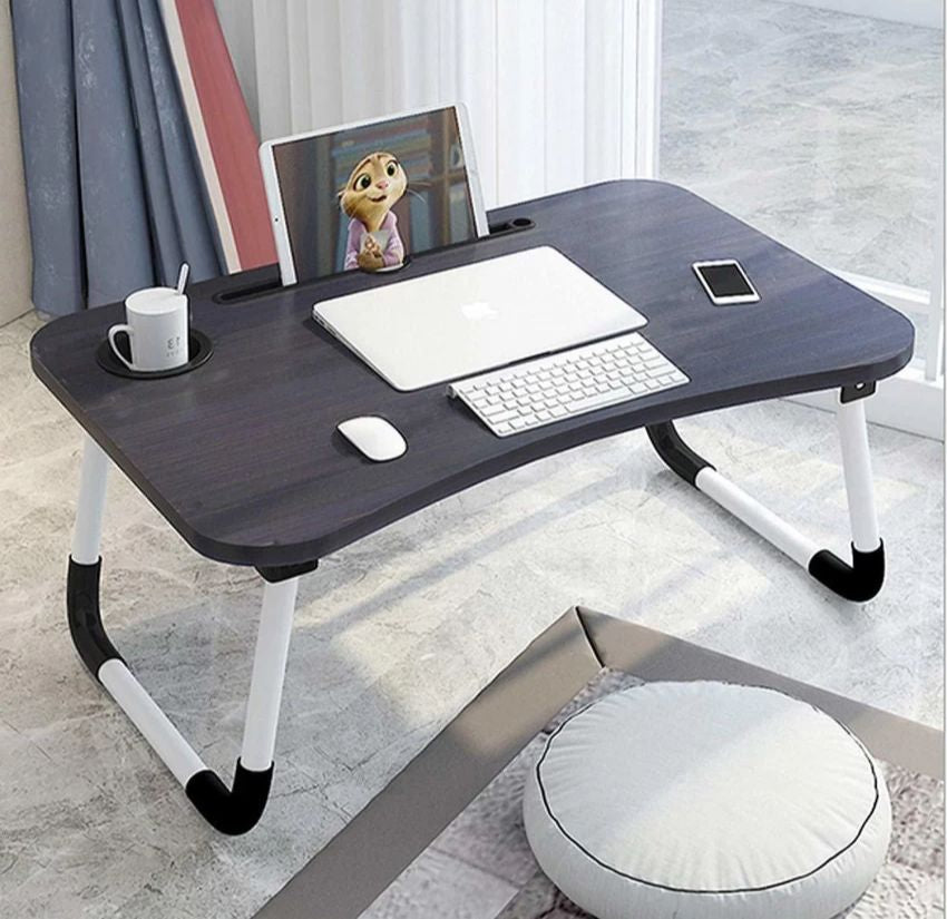 Adjustable Laptop Stand & Foldable Laptop Table | Portable Bed Tray Desk for 11-20 Inch Laptops | Laptop Holder for Home & Office