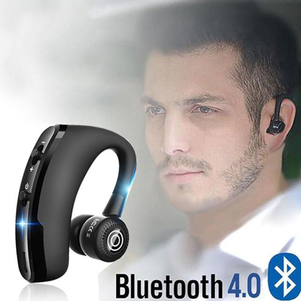 V9 Wireless Bluetooth Headset – Single Ear Bluetooth Earpiece with Built-in Microphone | Hands-Free Calling Headset for All Bluetooth Devices