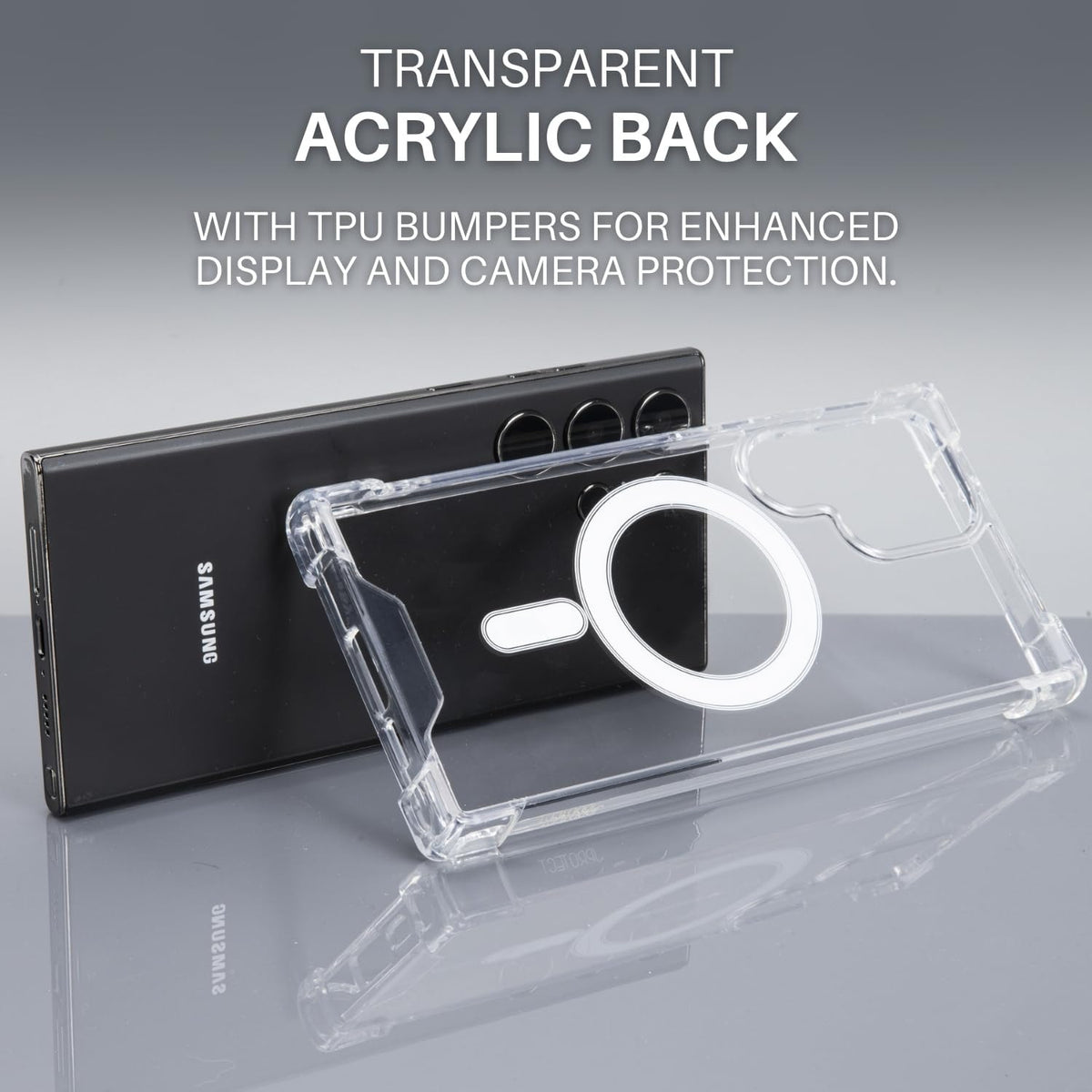 Caseit Clear MagSafe Jelly Case for Samsung Galaxy S24 Ultra, S24, S23 Ultra, S23, S23 FE, S23 Plus, S22 Ultra, S22 Plus, S22, A06, A16, A26, A36, A55 & A56 – Transparent Magnetic Shockproof Protective Phone Cover