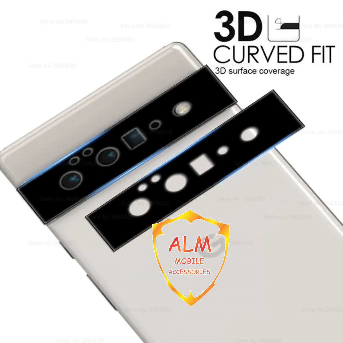 3D Tempered Glass Camera Lens Protector for Google Pixel 6 Pro – Premium Camera Lens Protection