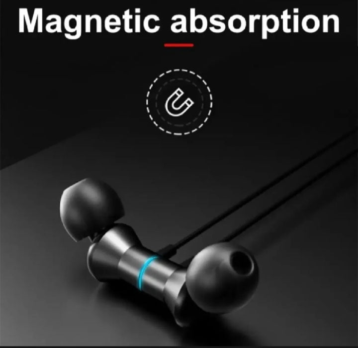Lenovo HE05 X Wireless Neckband Bluetooth 5.4 Headphones – Heavy Bass Stereo Sound, Magnetic Earphones, Noise Reduction & Sports Headset