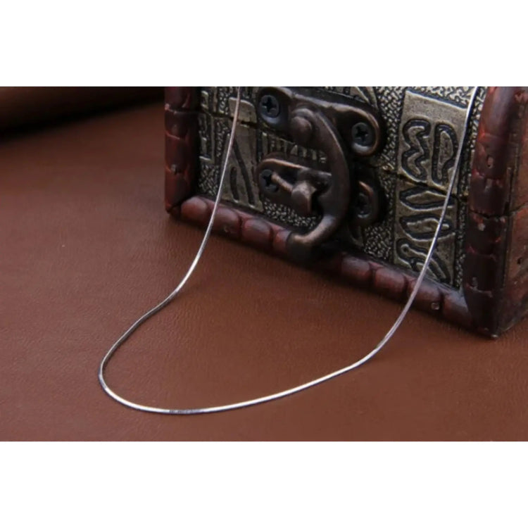 Silver Thin Snake Chain Necklace for Men & Women | Unisex Casual Chain