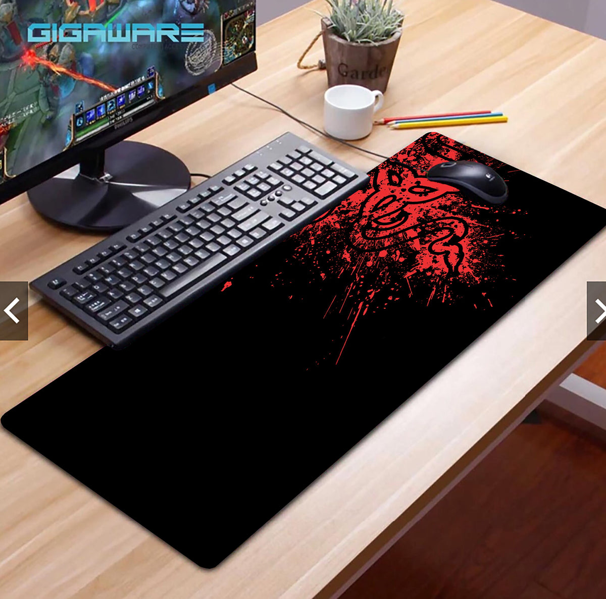 XL Large Gaming Mouse Pad – Waterproof Anti-Slip Desk Mat for PC & Laptop