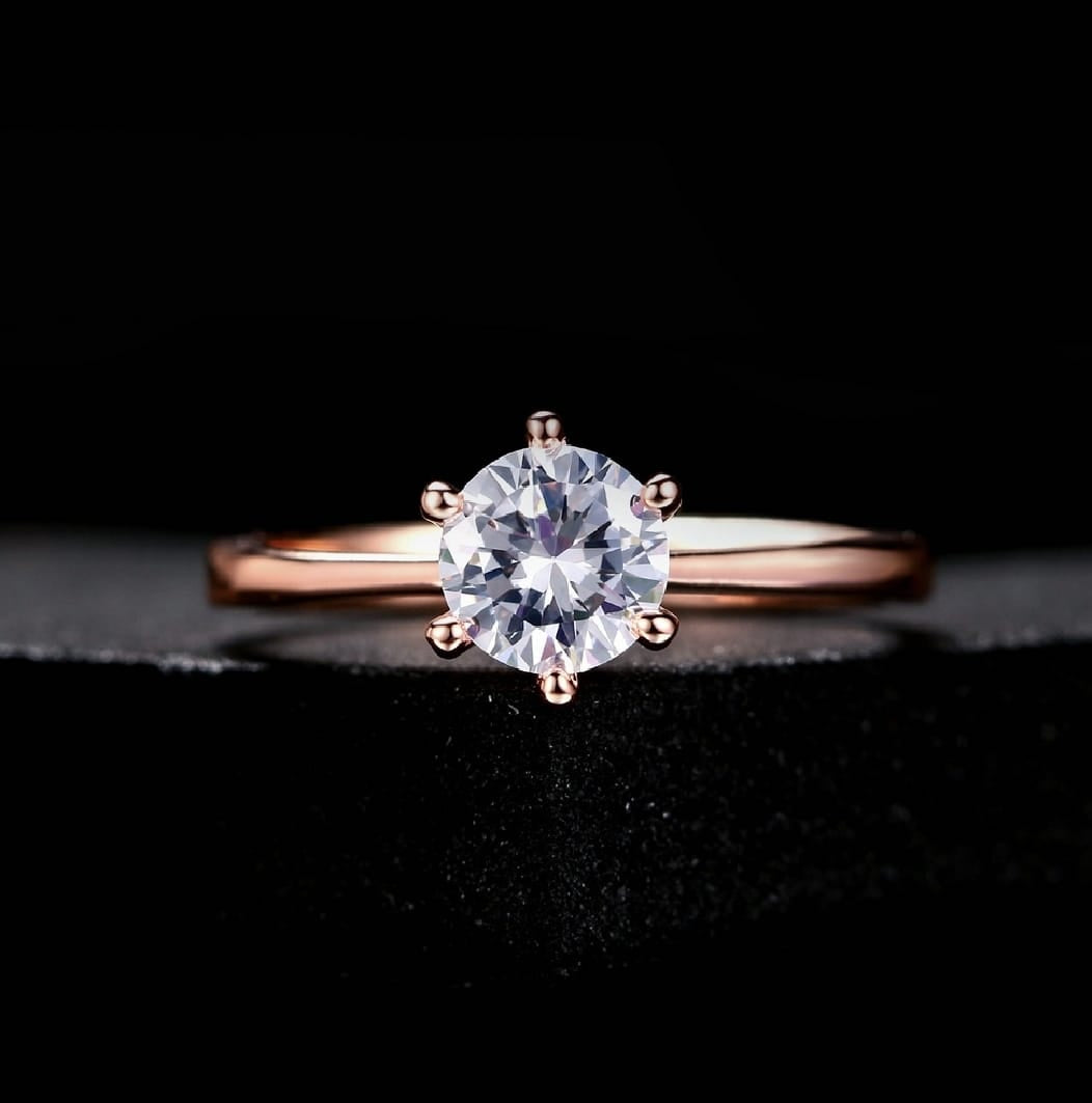 Diamond Ring for Girls & Women – Stainless Steel Elegant Fashion Ring