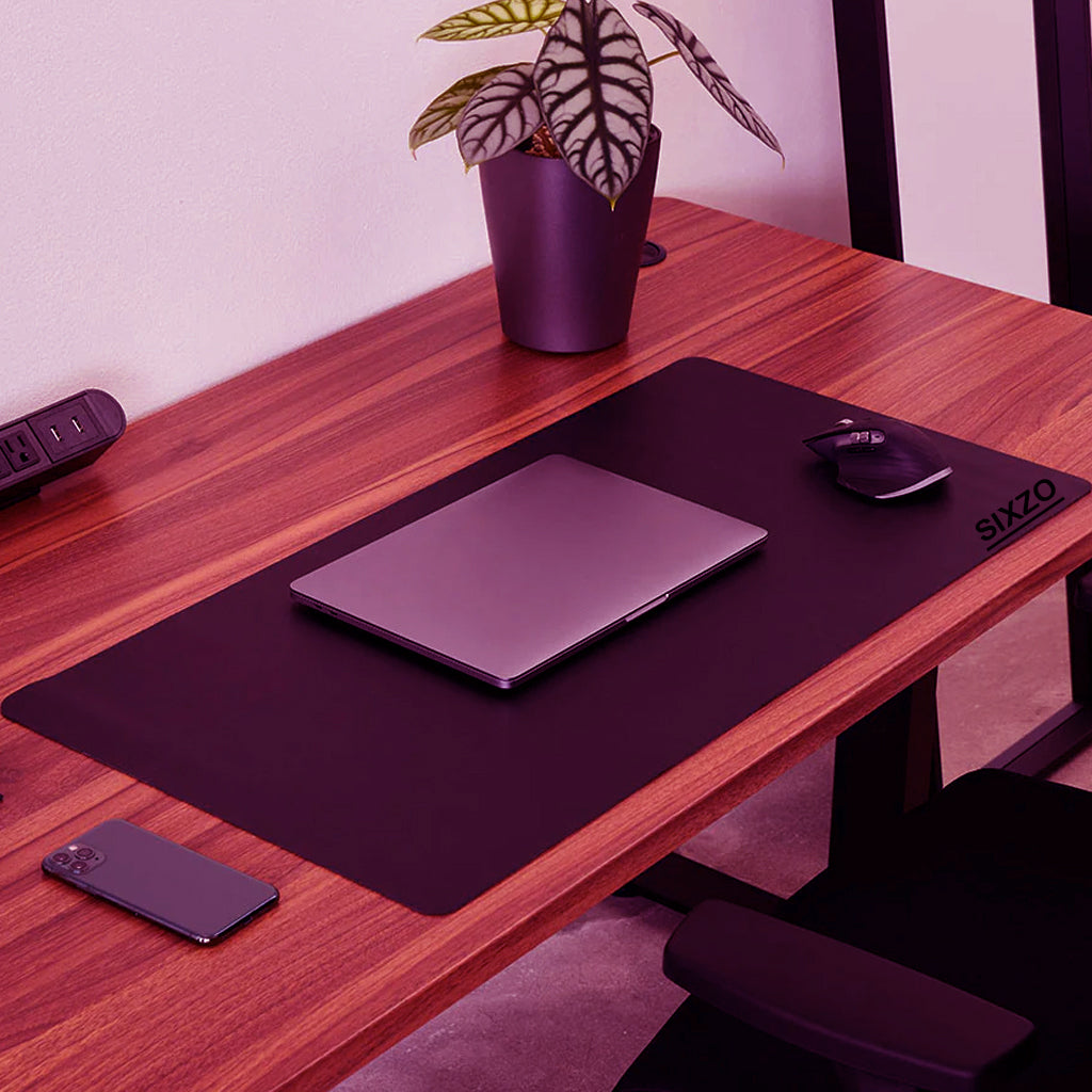PU Leather Desk Mat Waterproof Office Table Pad for Laptop, Keyboard & Mouse